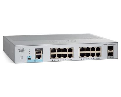 Picture of Catalyst 2960L 16 port GigE with PoE, 2 x 1G SFP, LAN Lite (WS-C2960L-16PS-LL)