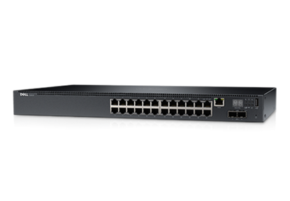 Hình ảnh Dell Networking N1524, 24x 1GbE + 4x 10GbE SFP+ fixed ports, Stacking, IO to PSU airflow, AC (42DEN210-AEVX)