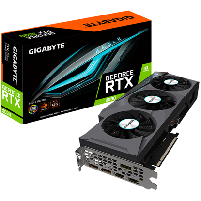 Picture of Gigabyte GeForce RTX 3080 EAGLE 10G (GV-N3080EAGLE-10GD)