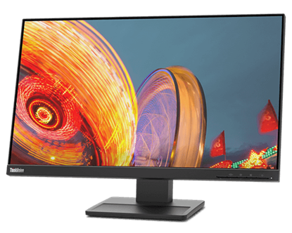 Picture of Lenovo ThinkVision E24q-20 23.8-inch QHD Monitor / IPS/ DP/ HDMI/ Audio Out / Speaker (62CFGAR1WW)