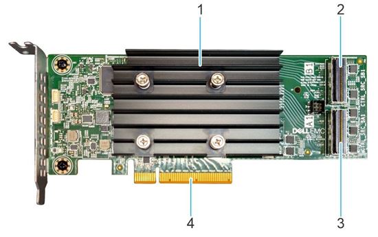 Picture of PERC H355 Adapter PCIe Gen4 12Gb/s SAS/SATA RAID Controller