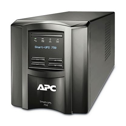 Picture of APC Smart-UPS, Line Interactive, 750VA, Tower, 230V, 6x IEC C13 outlets, SmartConnect Port+SmartSlot, AVR, LCD (SMT750IC)