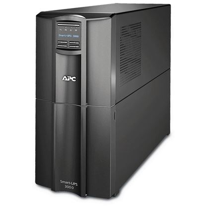 Picture of APC Smart-UPS, Line Interactive, 3kVA, Tower, 230V, 8x IEC C13+2x IEC C19 outlets, SmartConnect Port+SmartSlot, AVR, LCD (SMT3000IC)