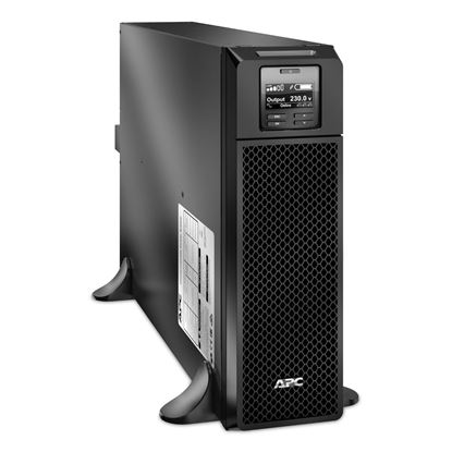 Picture of APC Smart-UPS On-Line, 5kVA, Tower, 230V, 6x C13+4x C19 IEC outlets, Network Card+SmartSlot, Extended runtime, W/O rail kit (SRT5KXLI)