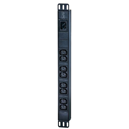 Picture of APC Easy Rack PDU, Basic, 1U, 1 Phase, 3.7kW, 230V, 16A, 8 x C13 outlets, IEC60320 C20 inlet (EPDU1016B)