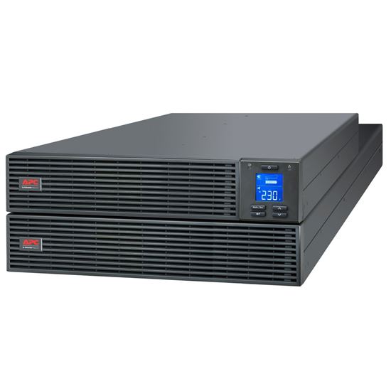 Picture of APC Easy UPS On-Line, 10kVA/10kW, Rackmount 4U, 230V, Hard wire 3-wire(1P+N+E) outlet, Intelligent Card Slot, LCD, W/ Rail Kit (SRV10KRIRK)