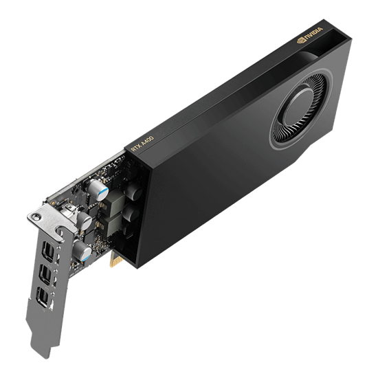 Hình ảnh NVIDIA RTX A400 ( 4GB GDDR6, 4x Mini DisplayPort 1.4a) Graphics